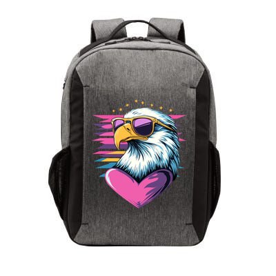 Retro Bald Eagle Valentines Day Funny Gift Vector Backpack