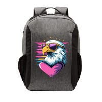 Retro Bald Eagle Valentines Day Funny Gift Vector Backpack