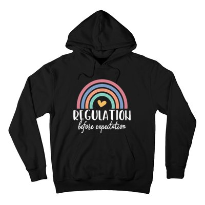 Regulation Before Expectation Autism Awareness Special Education Teacher Hoodie