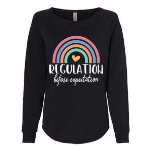 Regulation Before Expectation Autism Awareness Special Education Teacher Womens California Wash Sweatshirt