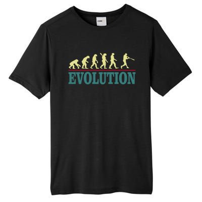 Retro Baseball Evolution For Baseball Players Gift Tall Fusion ChromaSoft Performance T-Shirt