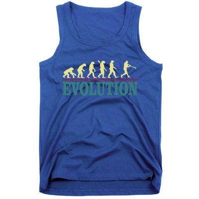 Retro Baseball Evolution For Baseball Players Gift Tank Top