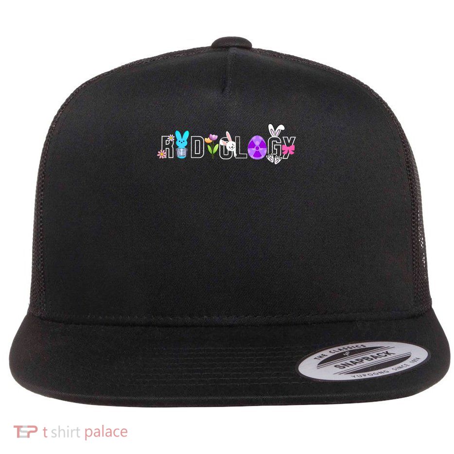 Radiology Bunny Easter Xray Tech Radiologic Technologist Flat Bill Trucker Hat