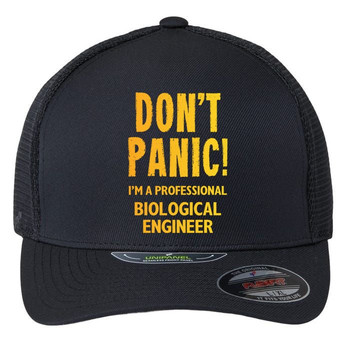 Retro Biological Engineer Flexfit Unipanel Trucker Cap