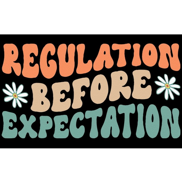 Regulation Before Expectation Retro Neurodiversity Therapist Bumper Sticker