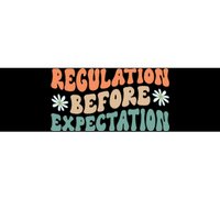 Regulation Before Expectation Retro Neurodiversity Therapist Bumper Sticker