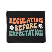 Regulation Before Expectation Retro Neurodiversity Therapist Mousepad