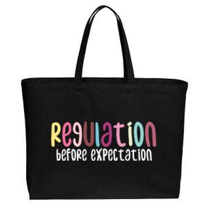 Regulation Before Expectation Autism Special Education Cotton Canvas Jumbo Tote