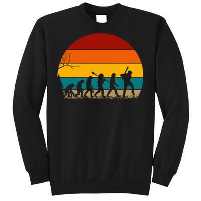 Retro Baseball Evolution For Baseball Lovers Sweatshirt