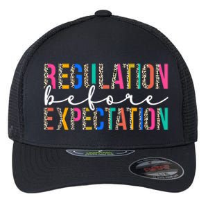 Regulation Before Expectation Autism Awareness Acceptance Gift Flexfit Unipanel Trucker Cap