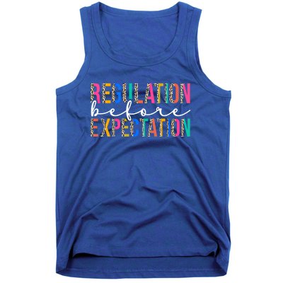 Regulation Before Expectation Autism Awareness Acceptance Gift Tank Top