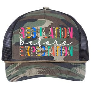 Regulation Before Expectation Autism Awareness Acceptance Gift Retro Rope Trucker Hat Cap