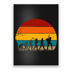 Retro Baseball Evolution For Baseball Lovers Poster