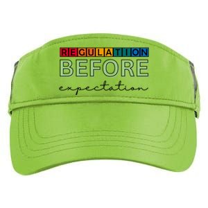 Regulation Before Expectation Autism Awareness Quote Adult Drive Performance Visor