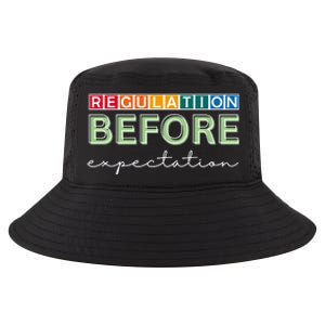 Regulation Before Expectation Autism Awareness Quote Cool Comfort Performance Bucket Hat