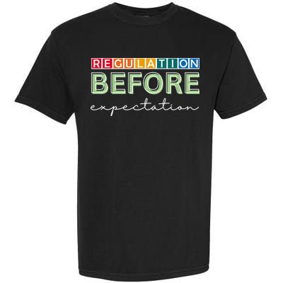 Regulation Before Expectation Autism Awareness Quote Garment-Dyed Heavyweight T-Shirt