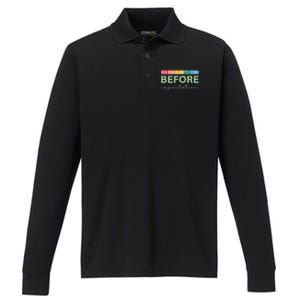 Regulation Before Expectation Autism Awareness Quote Performance Long Sleeve Polo