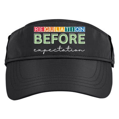 Regulation Before Expectation Autism Awareness Quote Adult Drive Performance Visor