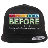 Regulation Before Expectation Autism Awareness Quote Flatbill Hat