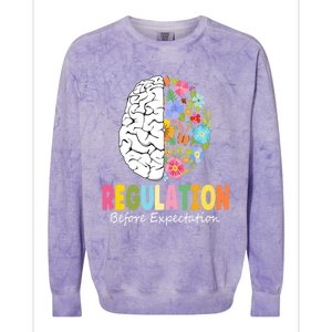 Regulation Before Expectation Cute Gift Colorblast Crewneck Sweatshirt