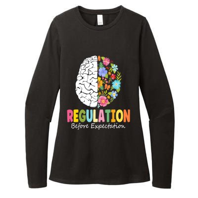 Regulation Before Expectation Cute Gift Womens CVC Long Sleeve Shirt