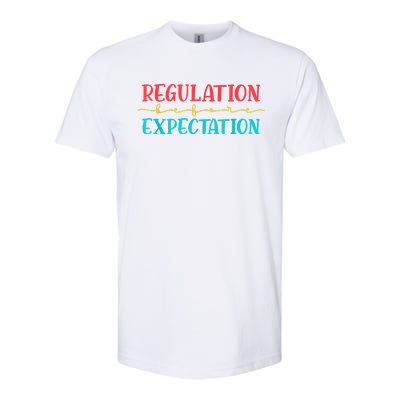 Regulation Before Expectation Autistic Autism Awareness Day Softstyle® CVC T-Shirt