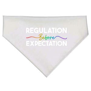 Regulation Before Expectation Behavior School Therapist Gift USA-Made Doggie Bandana