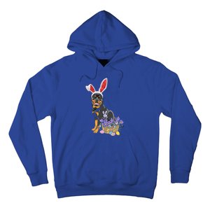 Rottweiler Bunny Easter Egg Hunters Funny Easter Day Meaningful Gift Hoodie