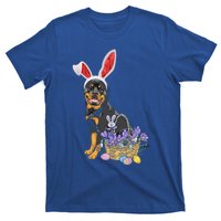 Rottweiler Bunny Easter Egg Hunters Funny Easter Day Meaningful Gift T-Shirt