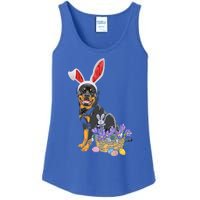 Rottweiler Bunny Easter Egg Hunters Funny Easter Day Meaningful Gift Ladies Essential Tank