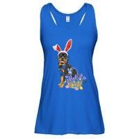 Rottweiler Bunny Easter Egg Hunters Funny Easter Day Meaningful Gift Ladies Essential Flowy Tank