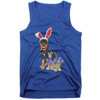 Rottweiler Bunny Easter Egg Hunters Funny Easter Day Meaningful Gift Tank Top