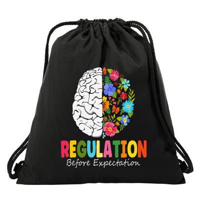 Regulation Before Expectation Drawstring Bag