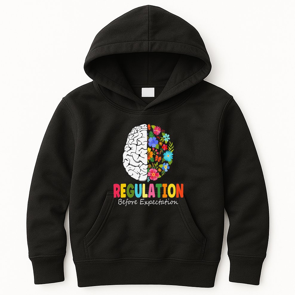 Regulation Before Expectation Kids Hoodie