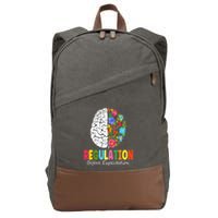 Regulation Before Expectation Cotton Canvas Backpack