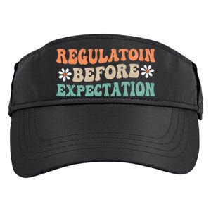 Regulation Before Expectation Retro Neurodiversity Therapist Adult Drive Performance Visor