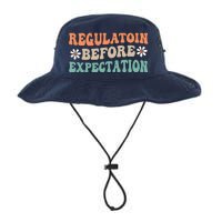 Regulation Before Expectation Retro Neurodiversity Therapist Legacy Cool Fit Booney Bucket Hat