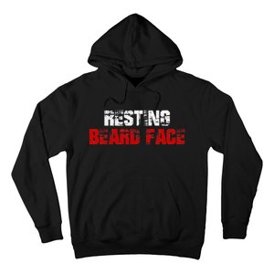 Resting Beard Face Funny Beard Parody Bearded Hoodie