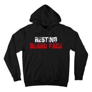 Resting Beard Face Funny Beard Parody Bearded Tall Hoodie