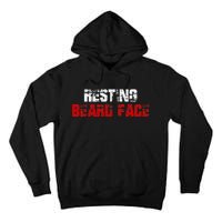 Resting Beard Face Funny Beard Parody Bearded Tall Hoodie