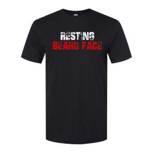 Resting Beard Face Funny Beard Parody Bearded Softstyle CVC T-Shirt