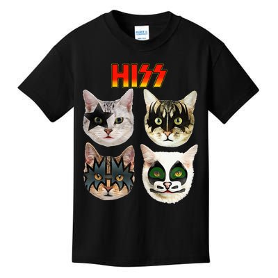 Retro Black Funny Cat Lover Kids T-Shirt