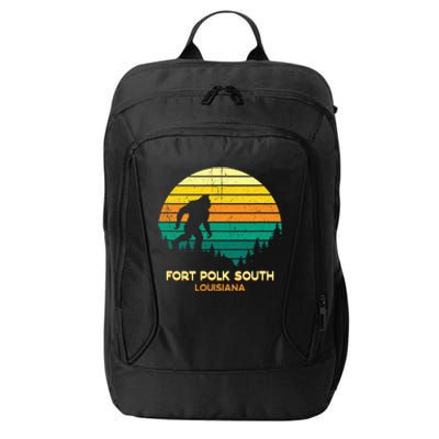 Retro Bayou Fort Polk South Louisiana Bigfoot Souvenir City Backpack