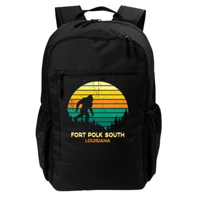 Retro Bayou Fort Polk South Louisiana Bigfoot Souvenir Daily Commute Backpack