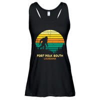 Retro Bayou Fort Polk South Louisiana Bigfoot Souvenir Ladies Essential Flowy Tank