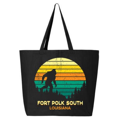 Retro Bayou Fort Polk South Louisiana Bigfoot Souvenir 25L Jumbo Tote