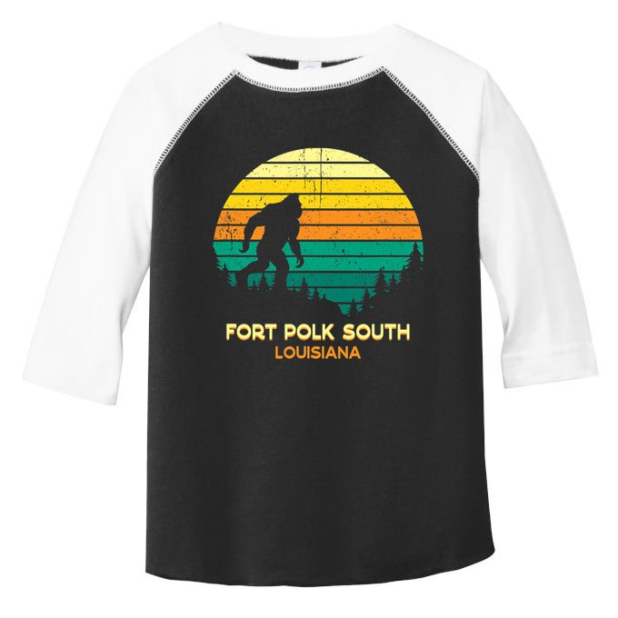 Retro Bayou Fort Polk South Louisiana Bigfoot Souvenir Toddler Fine Jersey T-Shirt