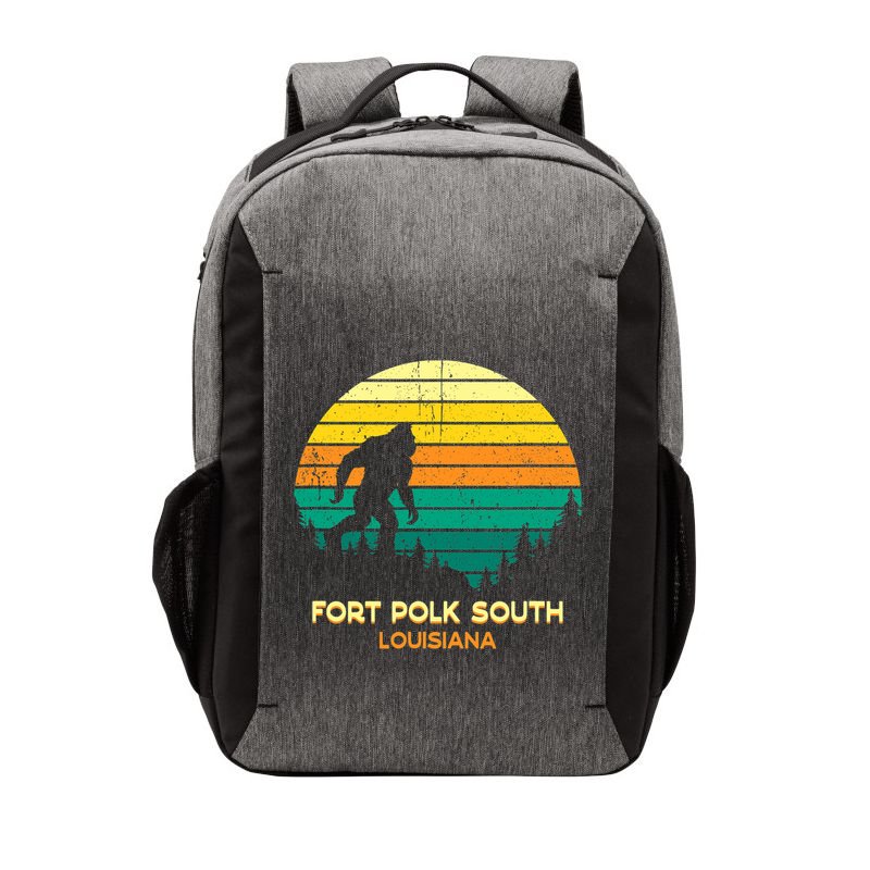 Retro Bayou Fort Polk South Louisiana Bigfoot Souvenir Vector Backpack