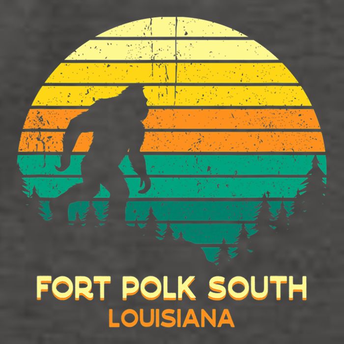 Retro Bayou Fort Polk South Louisiana Bigfoot Souvenir Vector Backpack