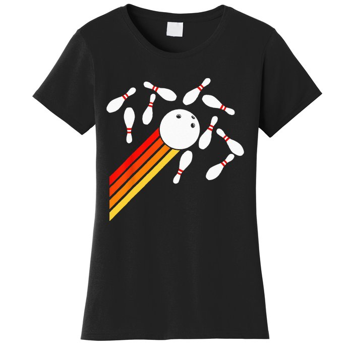 Retro Bowling Funny Bowling Party Women's T-Shirt